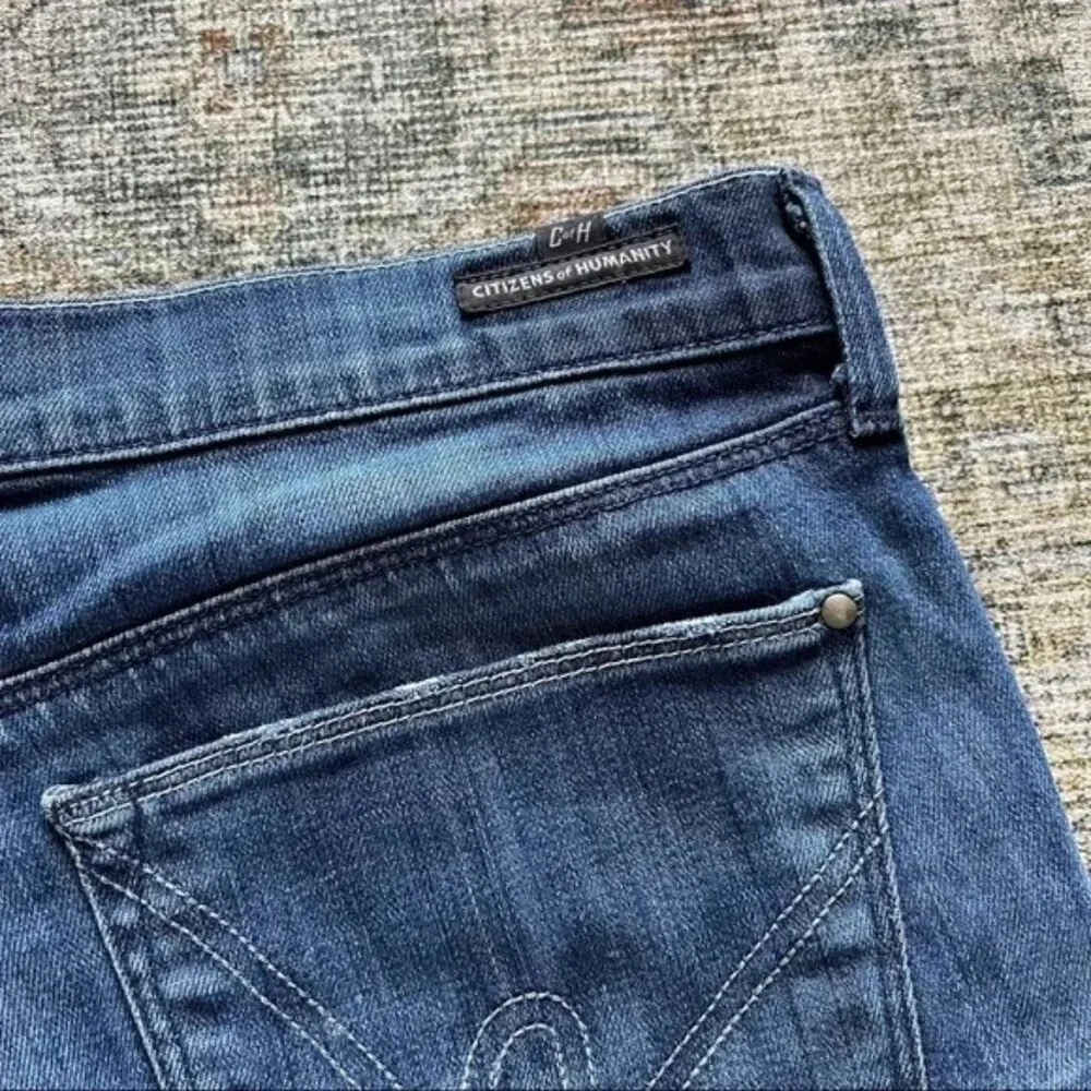 NEW Citizen of humanity Ava denim cut-off shorts size 26 - Picture 3 of 6